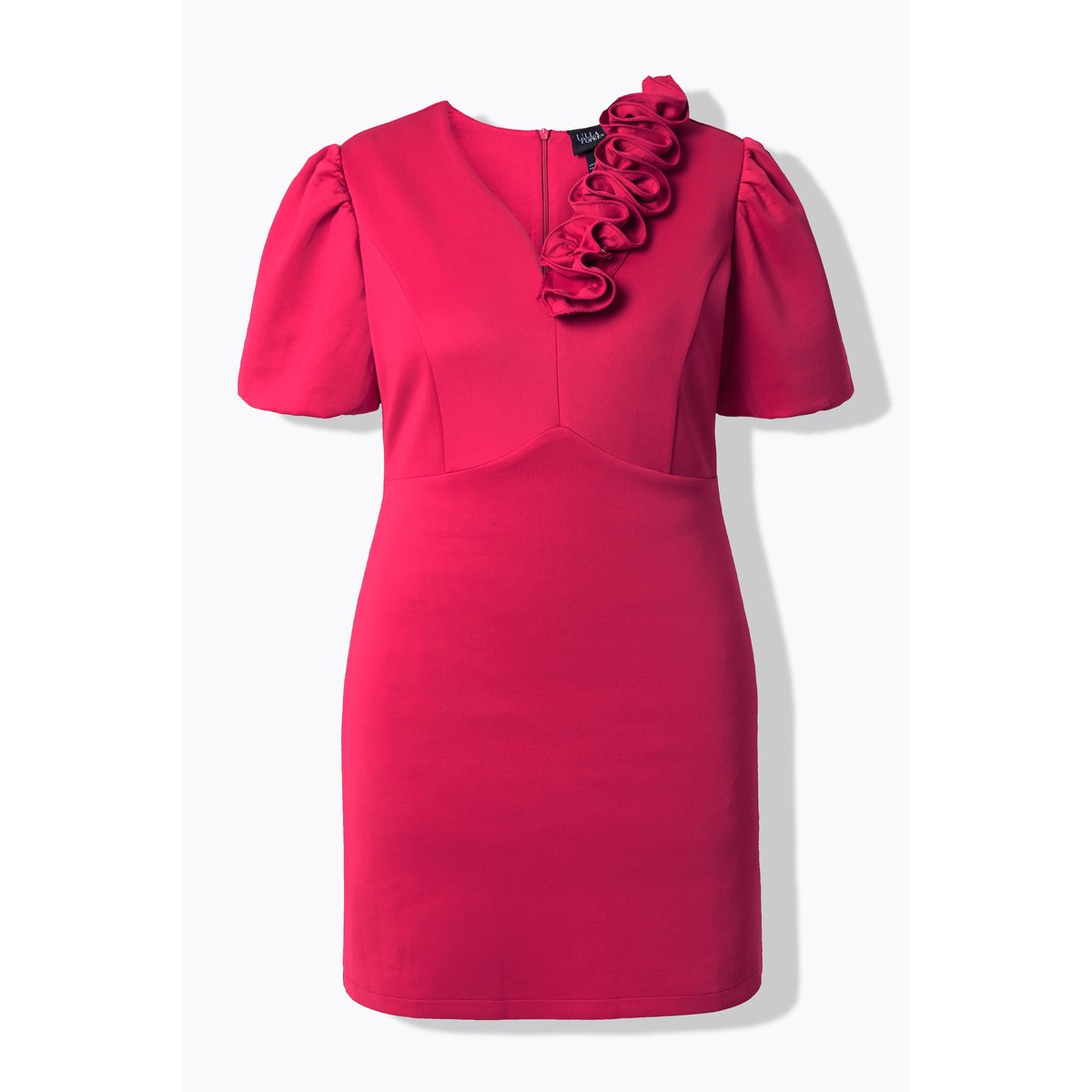 Robe bodycon en tissu scuba magenta, ULLA POPKEN