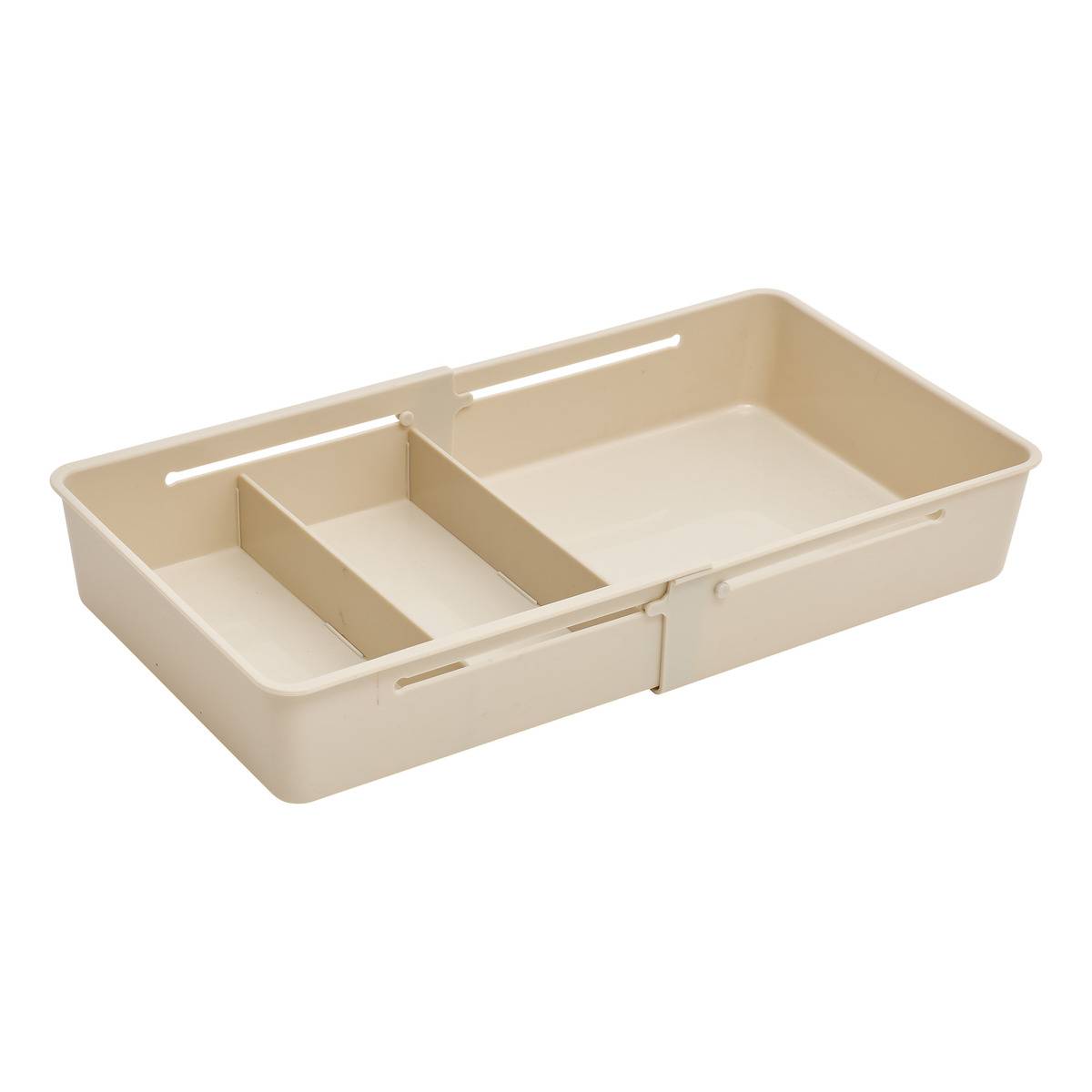 Organiseur de tiroir extensible rectangulaire STORA beige, 5FIVE SIMPLY SMART