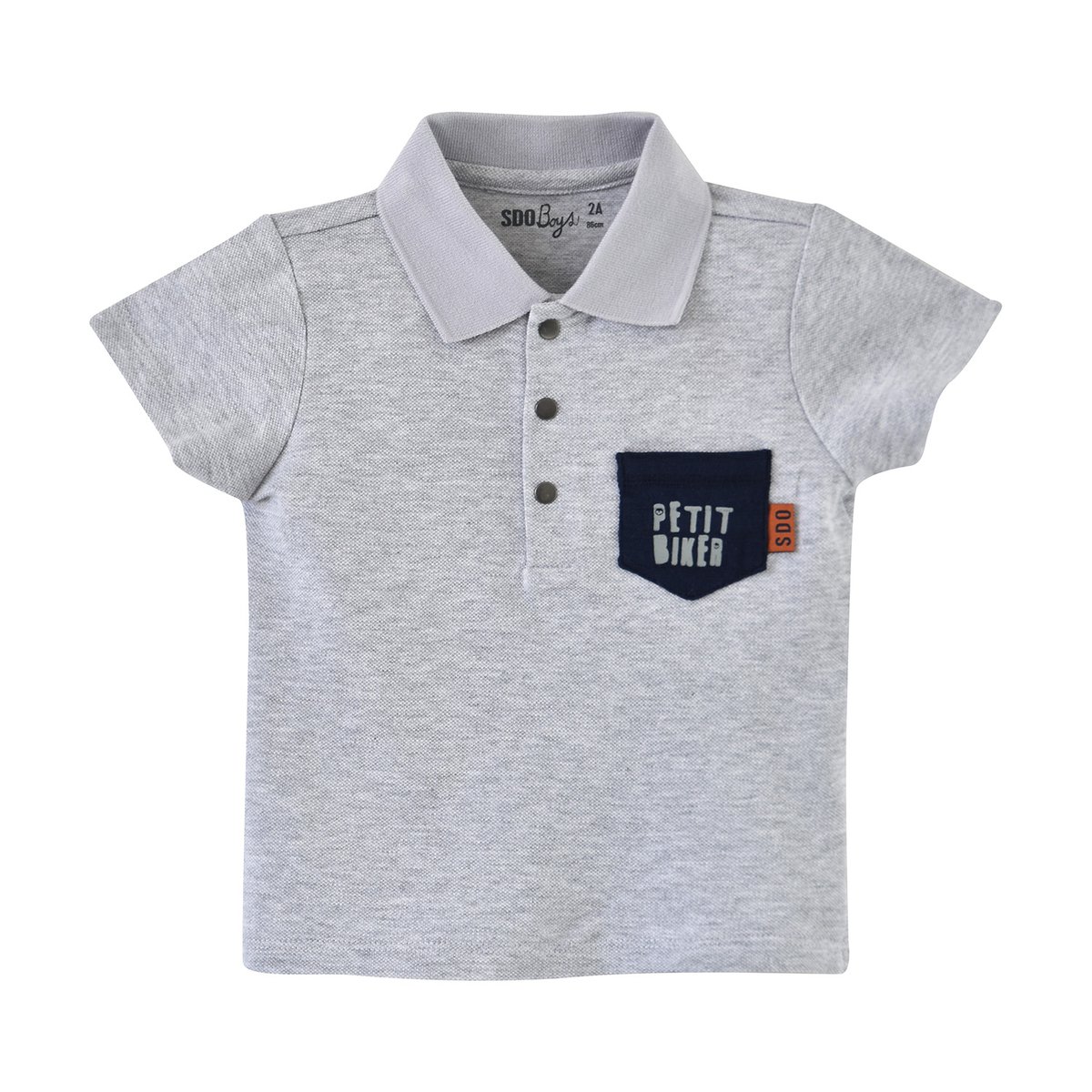 Polo elder maille gris, SUCRE D'ORGE