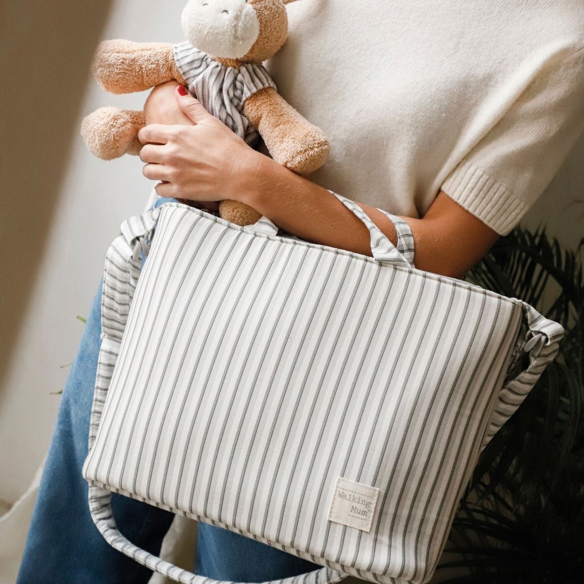 Sac à langer beige, WALKING MUM