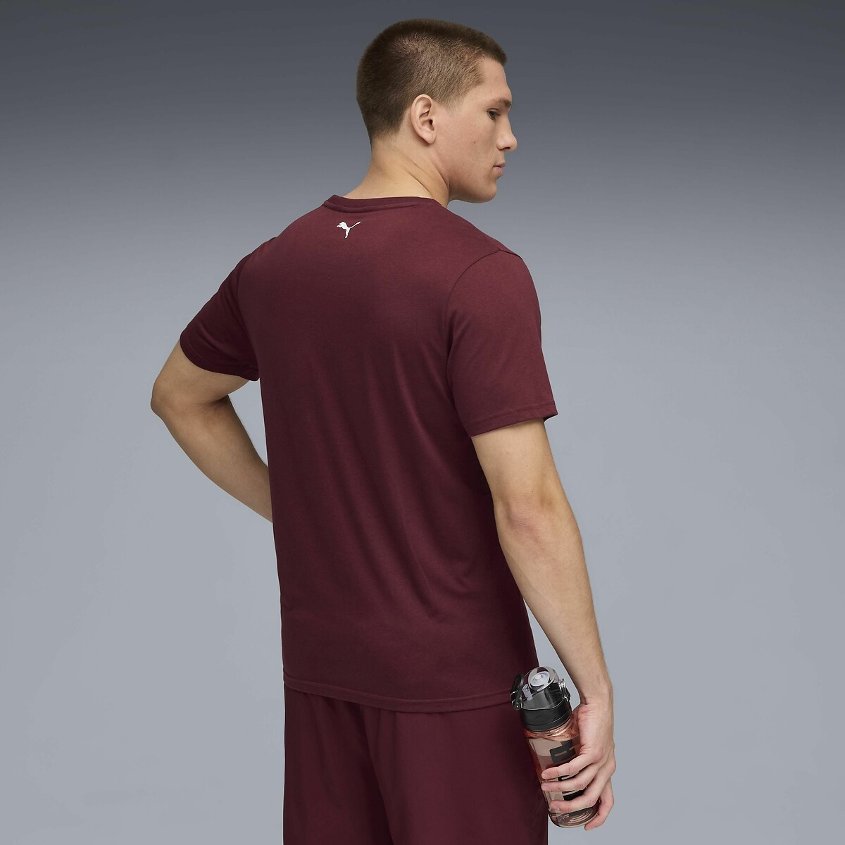 Short Sleeve Gym T-Shirt burgundy, PUMA