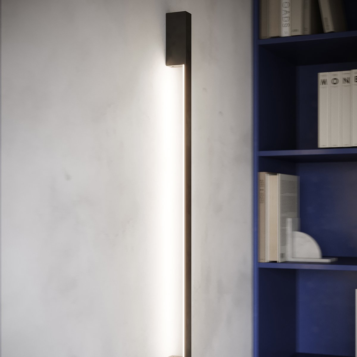 Applique murale Aluminium Noir LED 1 Sappo noir, EDEN