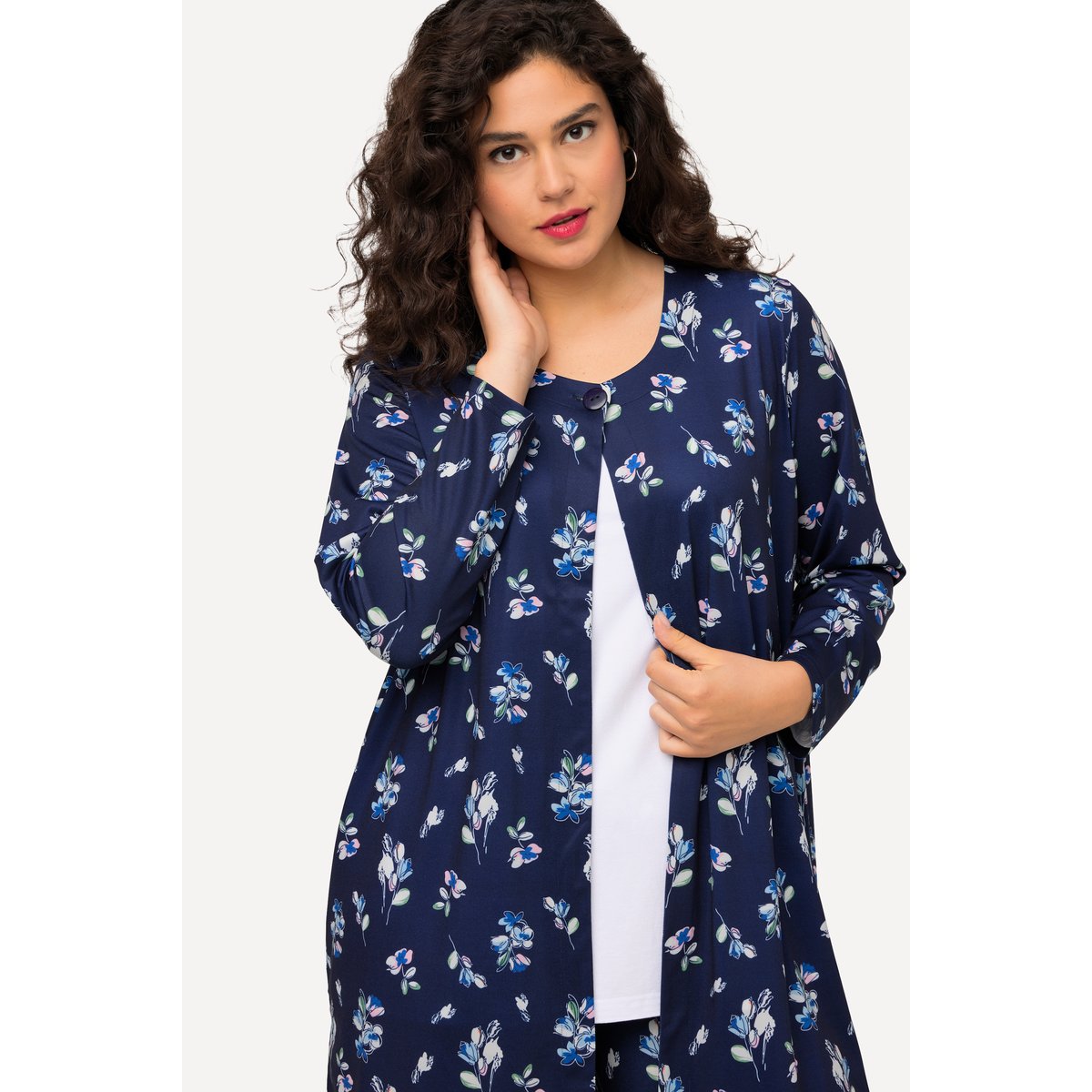 Veste en jersey à manches longues et col marine, ULLA POPKEN