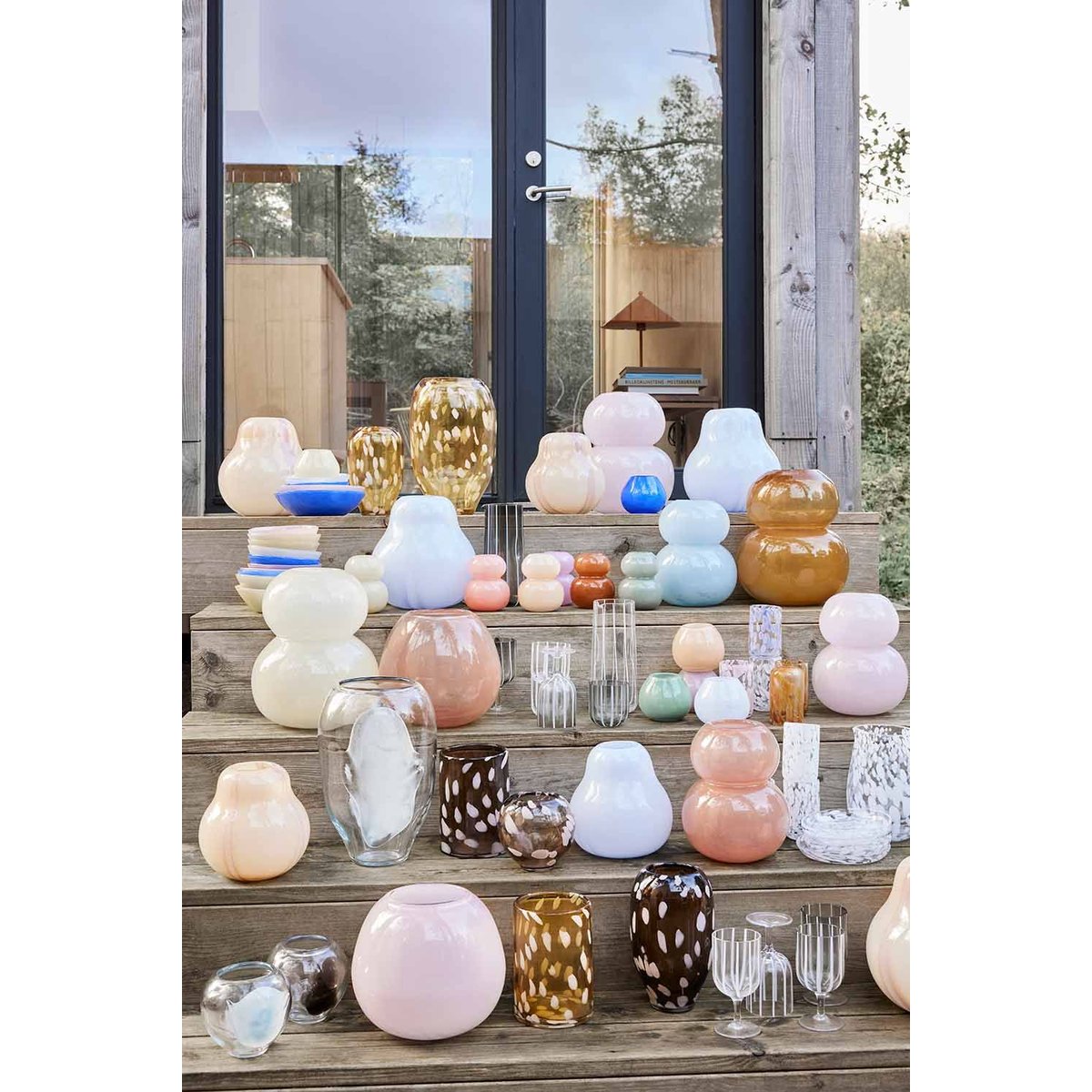 Vase en verre LIVING blanc, OYOY LIVING DESIGN