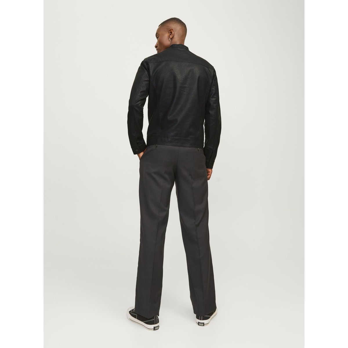 Veste En Cuir Synthétique black, JACK & JONES