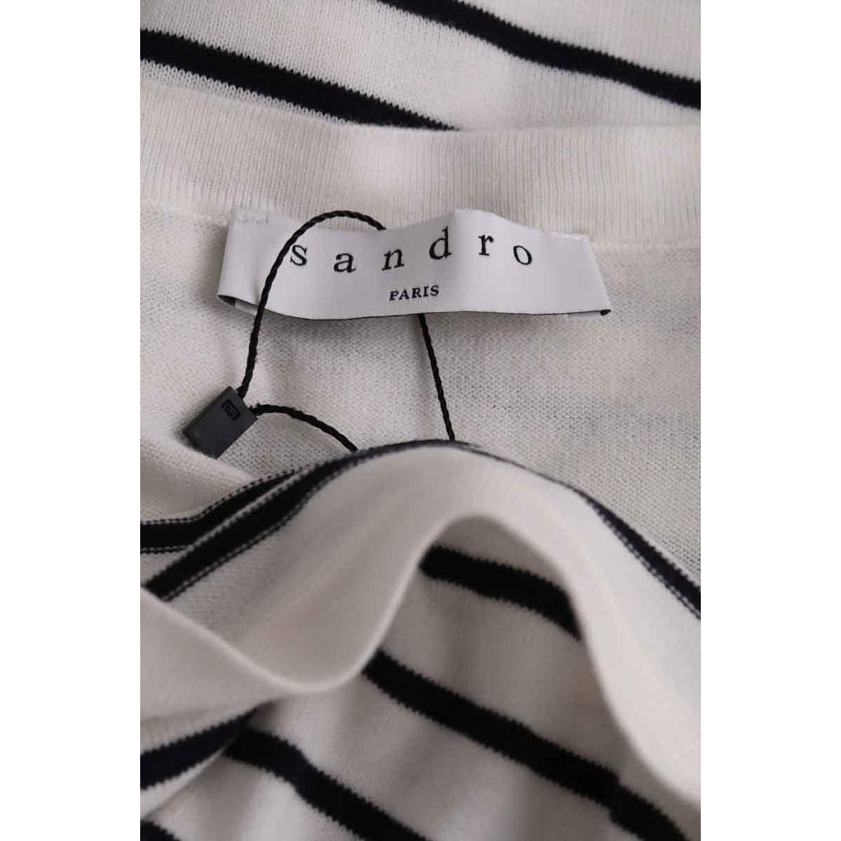 Pull - Très Bon État blanc, SANDRO