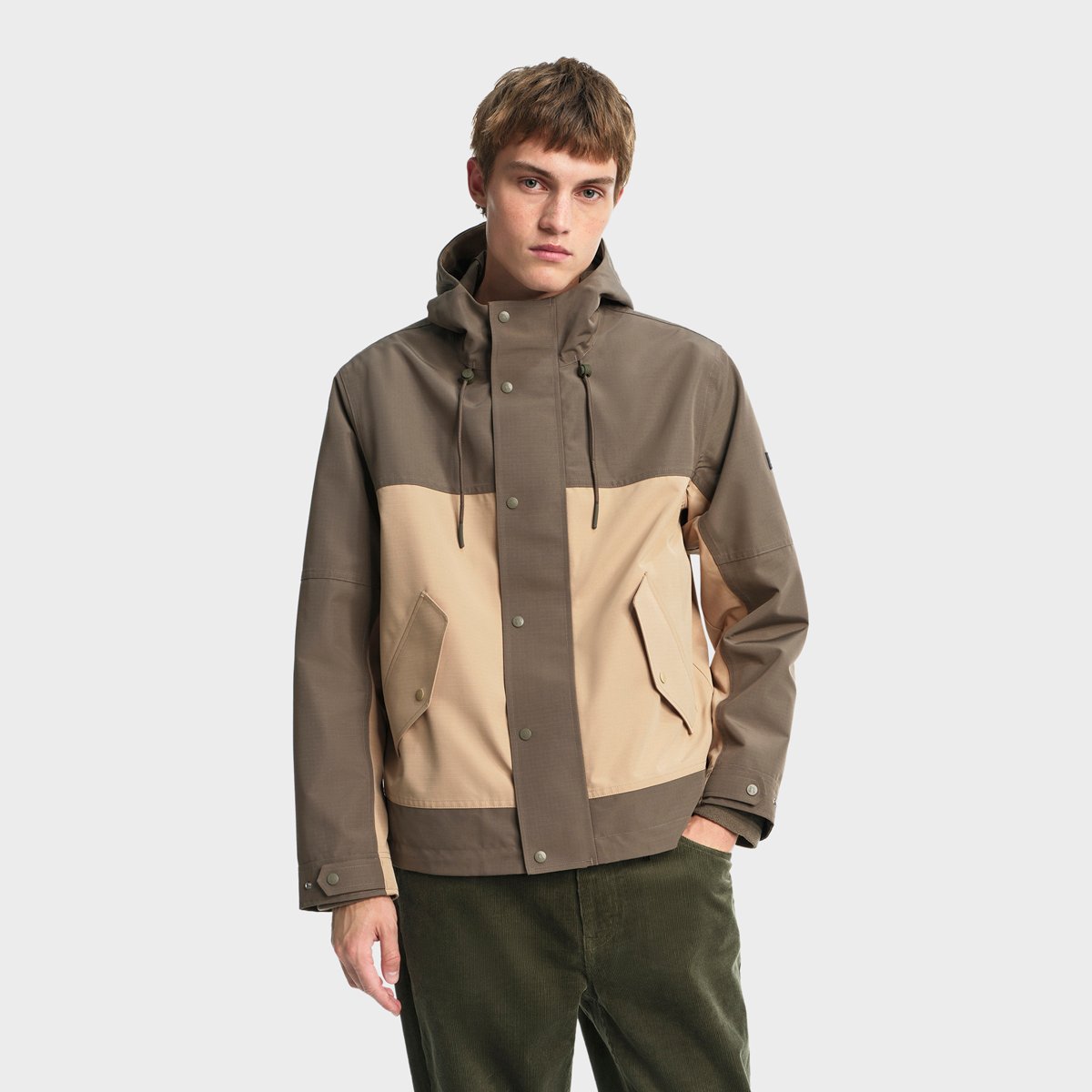 Veste courte à capuche MTD sable, AIGLE