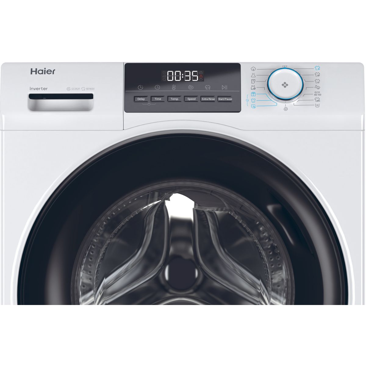 Lave linge hublot HW100-BP14929A-S - 10 kg - 1400 tr/min - Classe A - Moteur induction blanc, HAIER