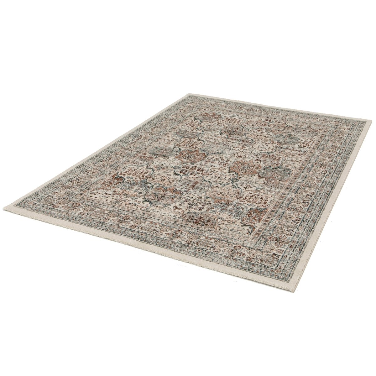 Tapis design en fibres recyclées VILLANDRY palette colorée, AFK LIVING