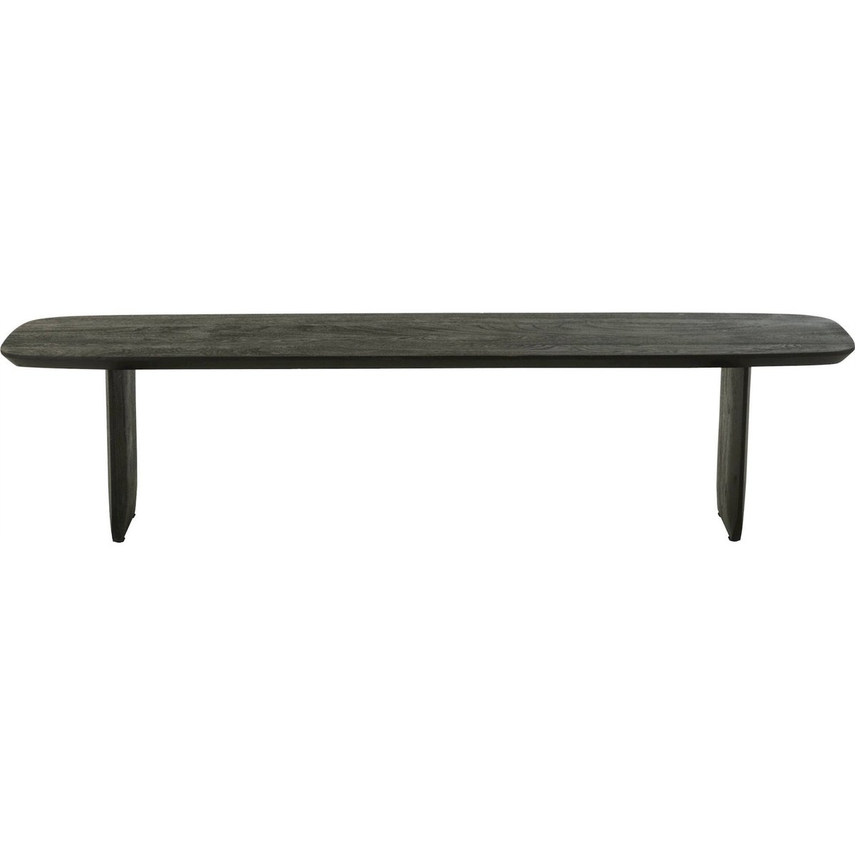 Banc en bois d'acacia design sculptural noir, RECOLLECTION
