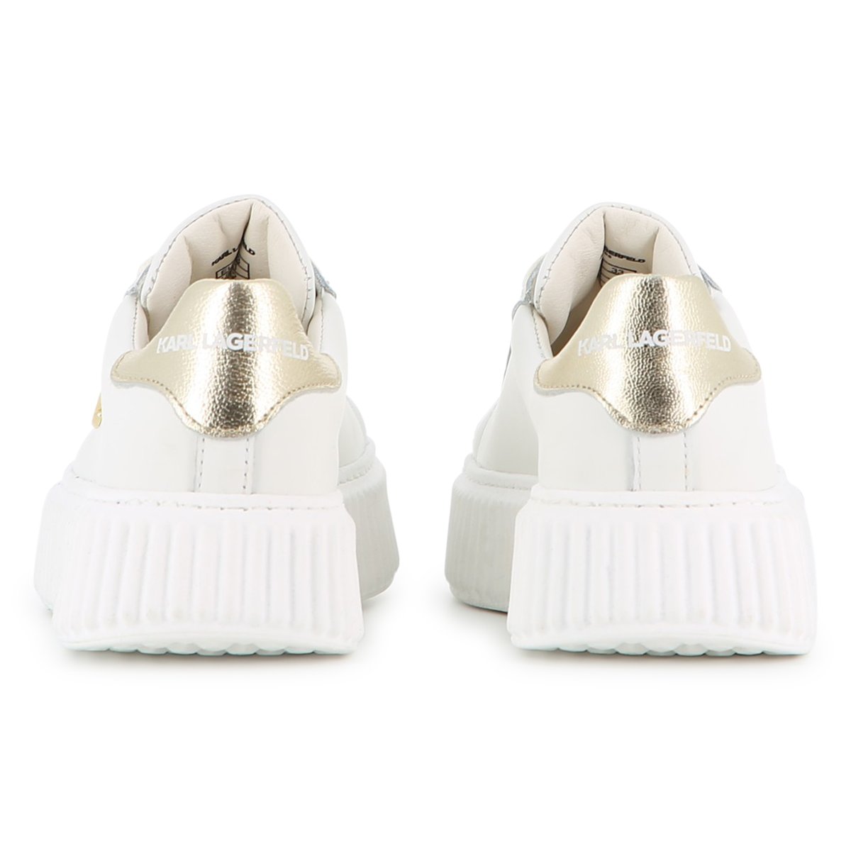 Baskets basse à lacets creme, KARL LAGERFELD KIDS