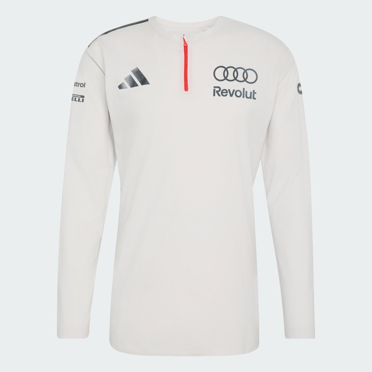 Polo Manches Longues Audi Revolut F1 Team Engineers & Marketing chalk pearl / iron metallic, adidas Performance