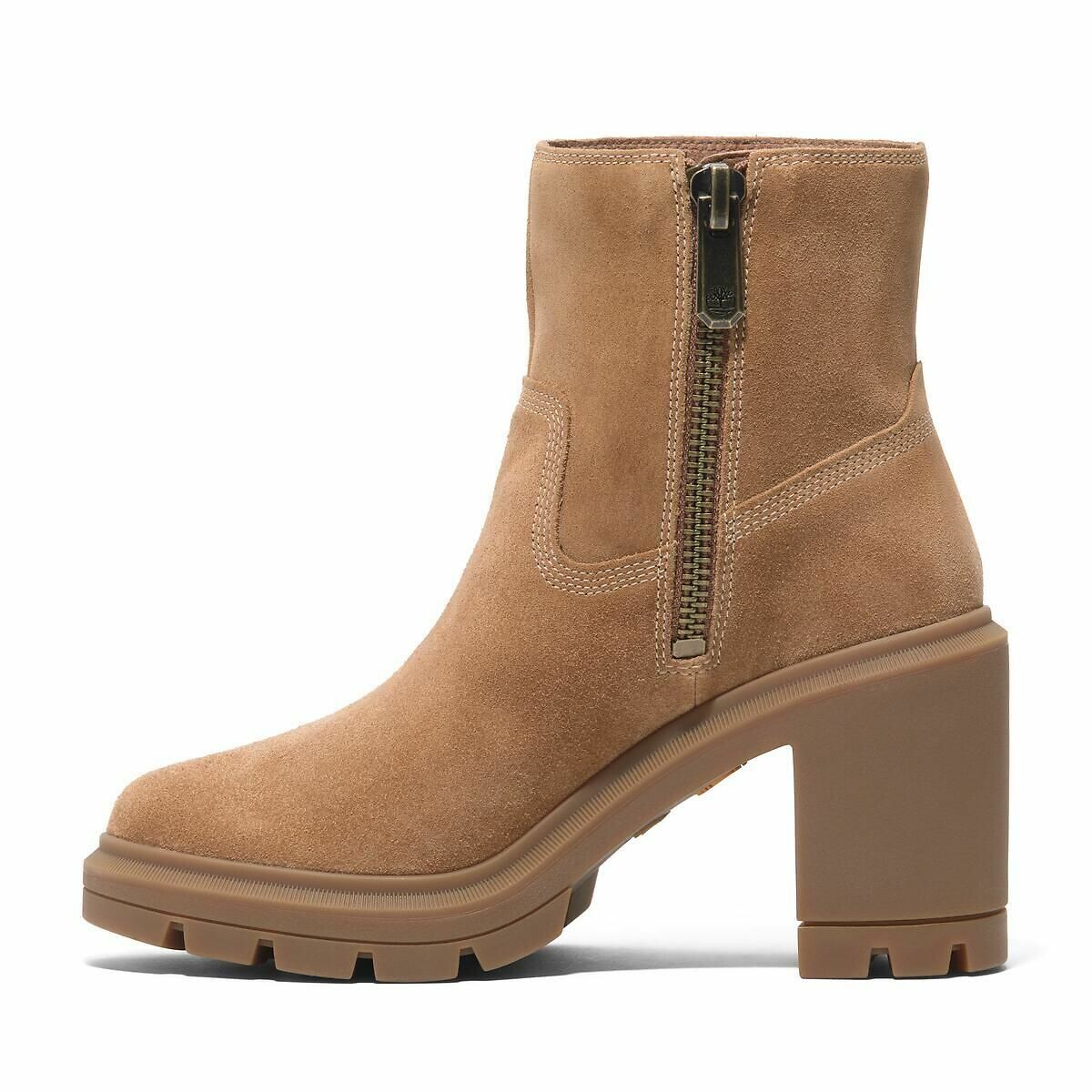 Botas em pele, com tacão, Allington Heights castanho, TIMBERLAND