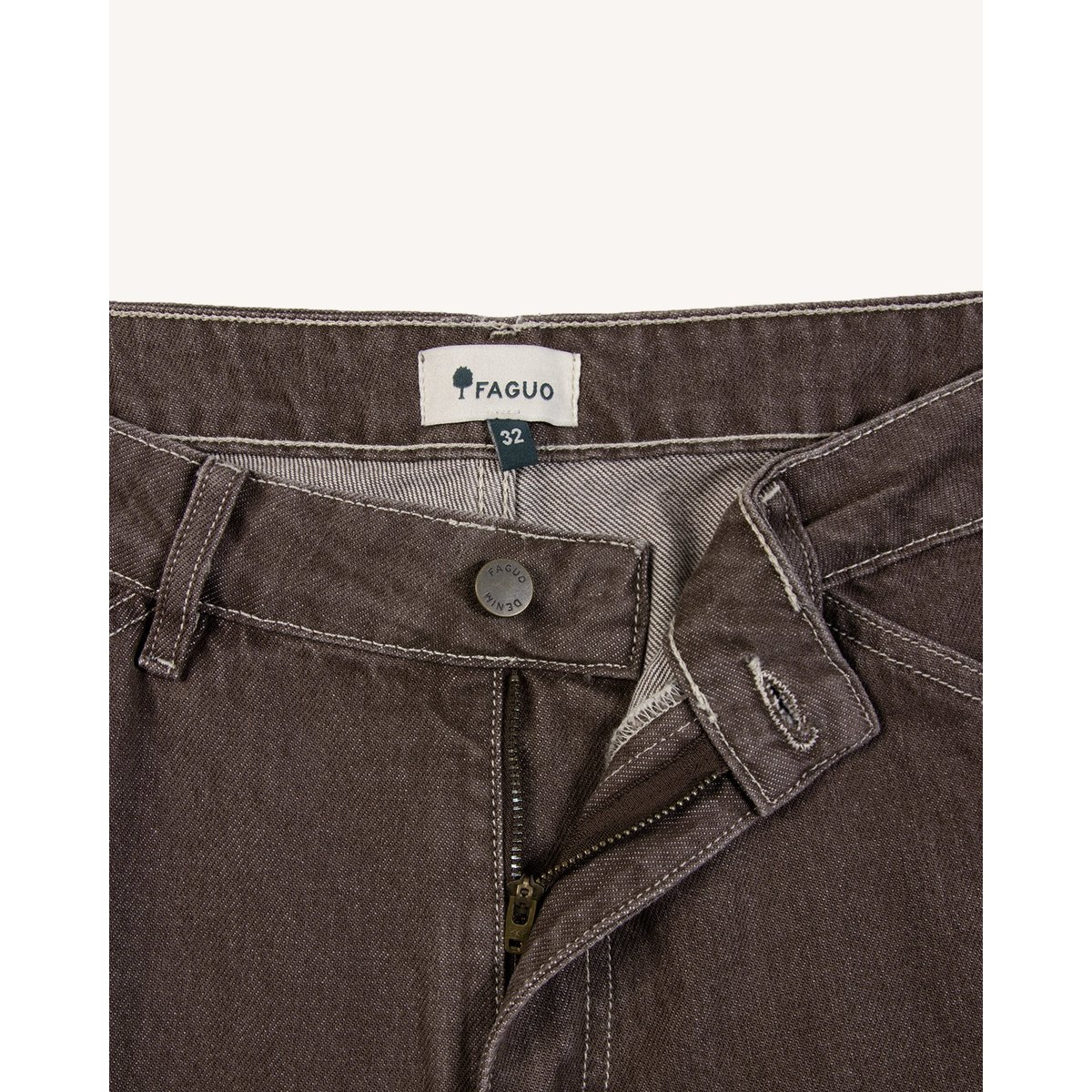 Jean denim chocolat, FAGUO