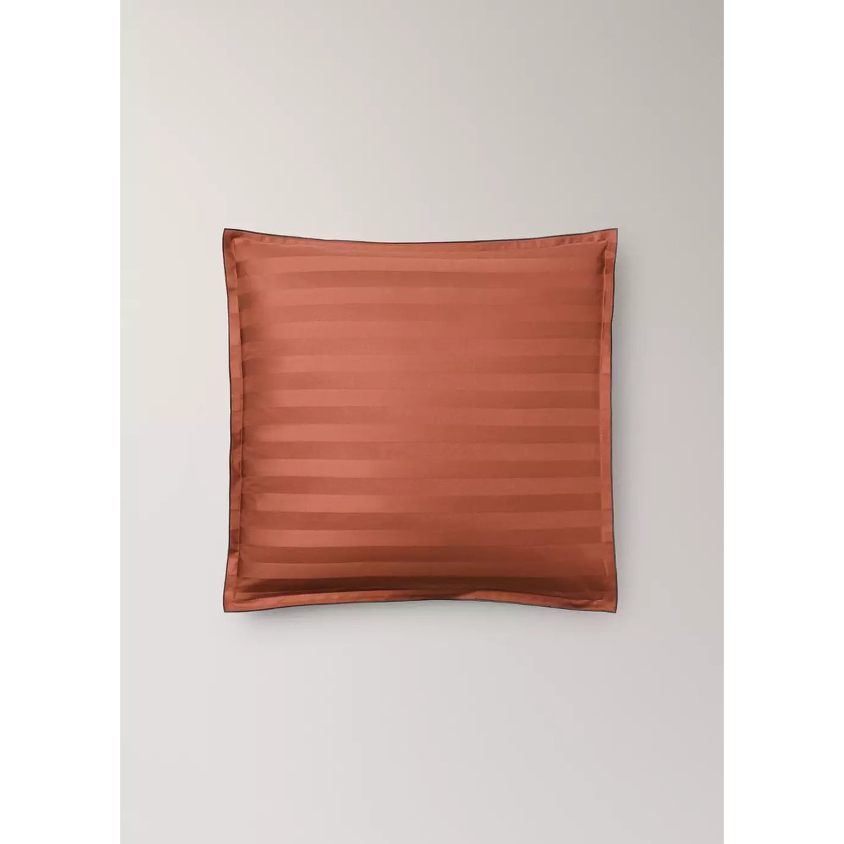 Taie d’oreiller 100 % coton satin 60x60 cm cognac, MANGO HOME