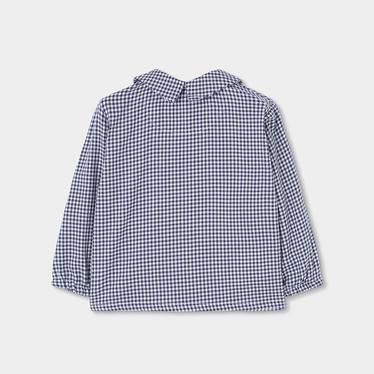 Ensemble bébé garçon salopette et chemise vichy bleu, BOBOLI