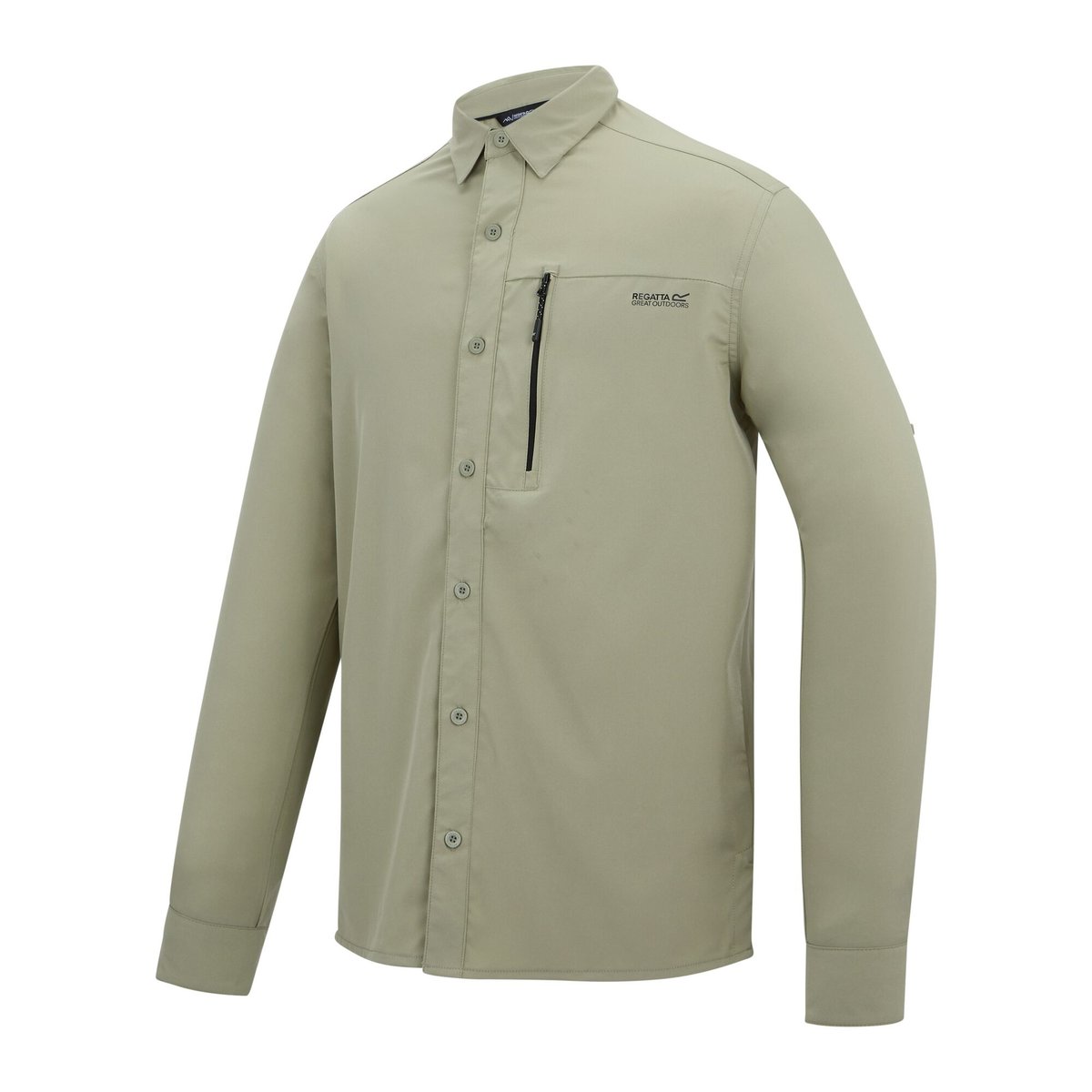 Chemise manches longues de voyage blanc cassé, REGATTA