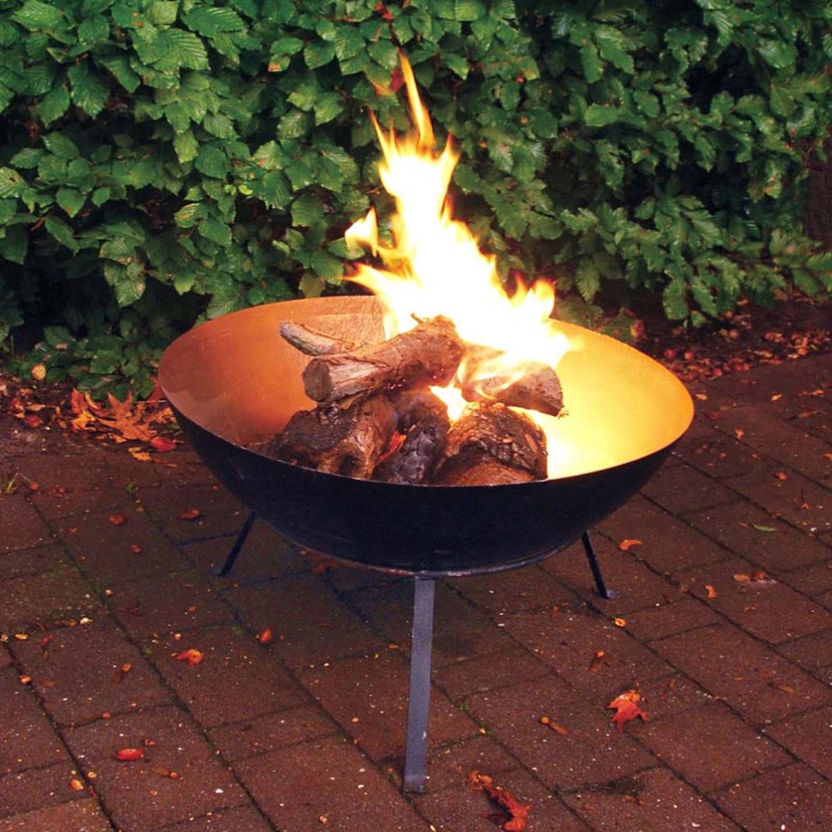 Brasero rond en métal sur pied 59 x 28 cm 6777, FANCY FLAMES