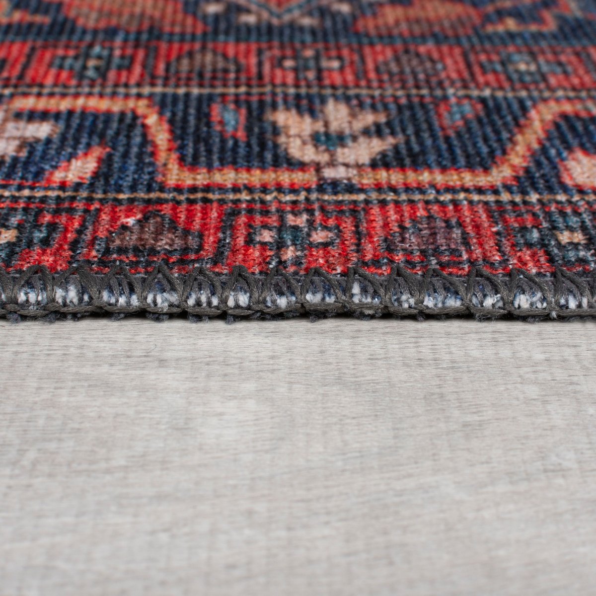 Tapis lavable MEDALLION rouge, FLAIR RUGS