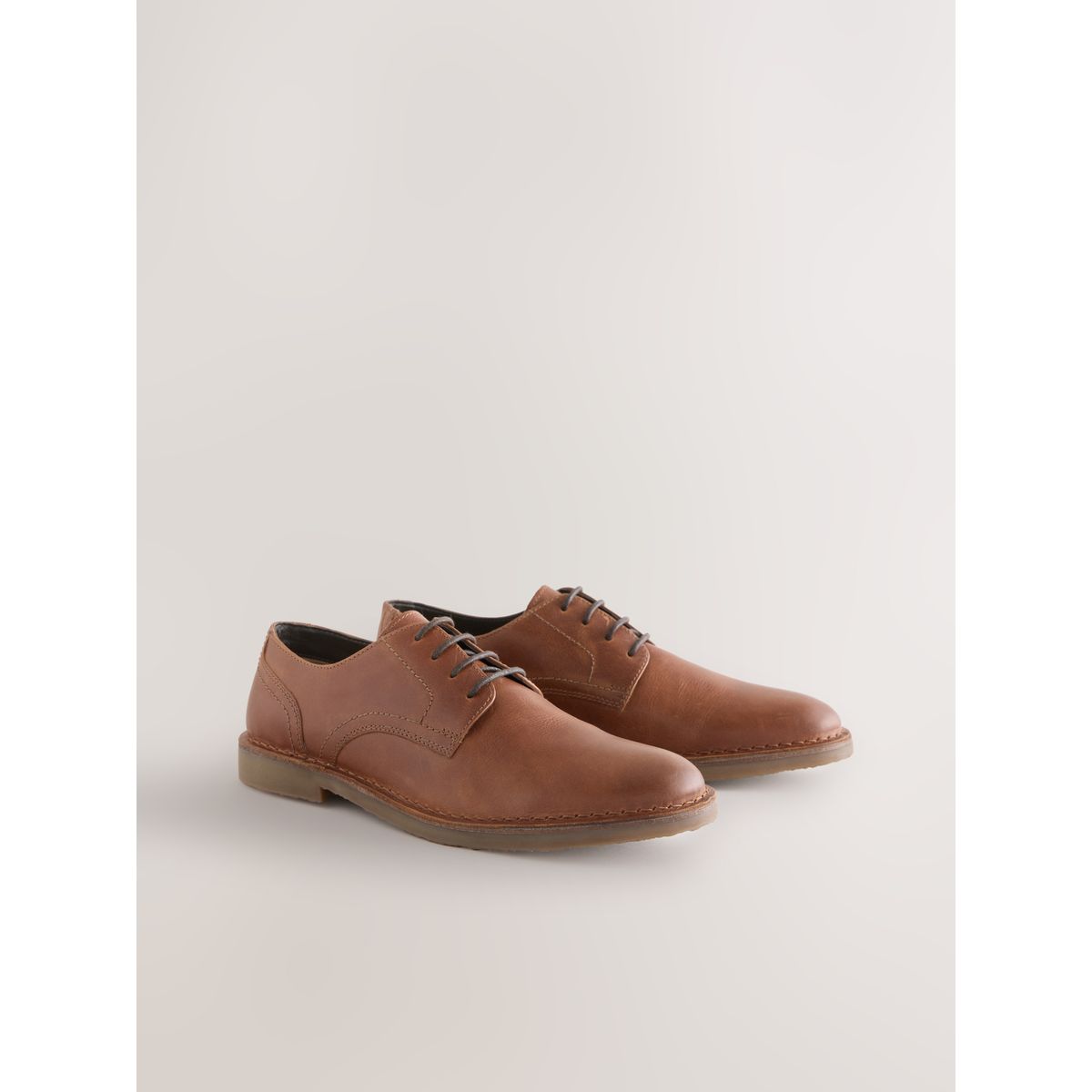Chaussures safari en cuir marron fauve, NEXT