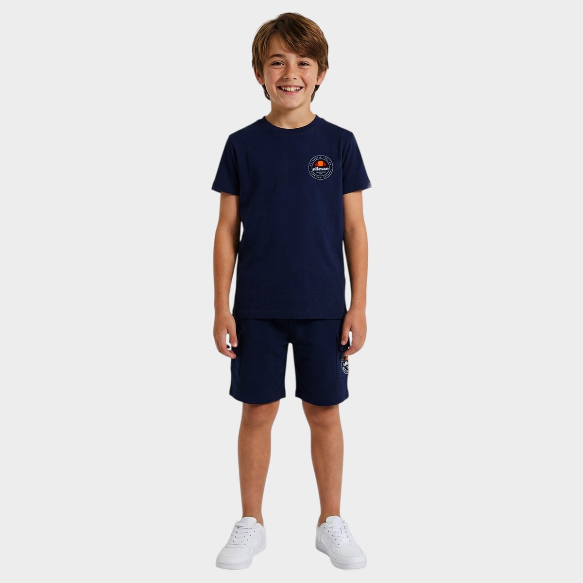 Ensemble t-shirt manches courtes et short SUMMER CAMP bleu marine, ELLESSE