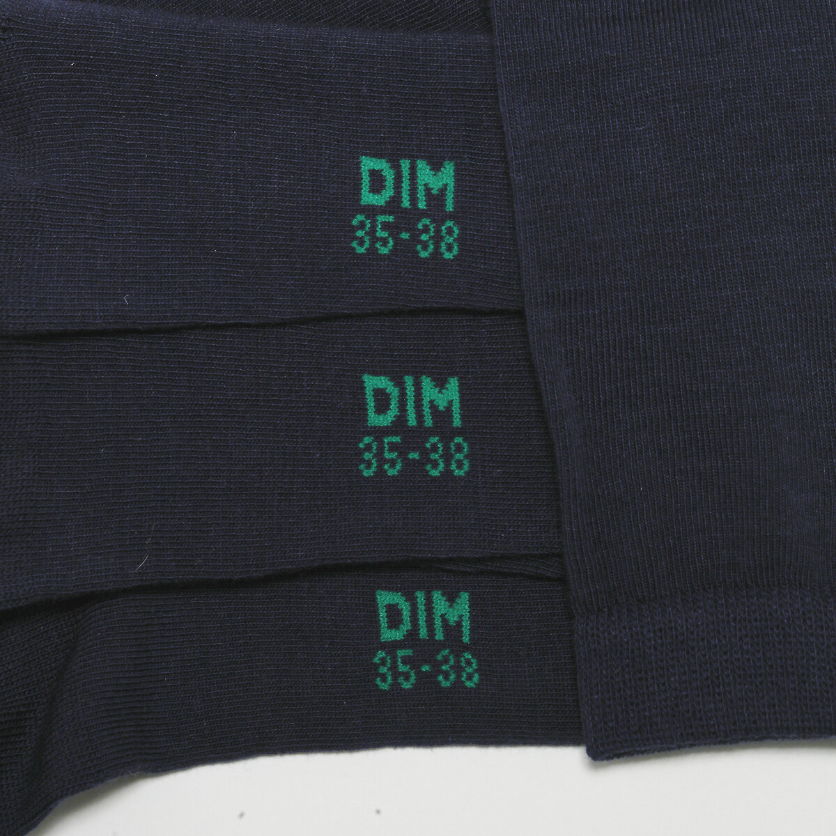 Lot 2 paires de mi-chaussettes marine, DIM