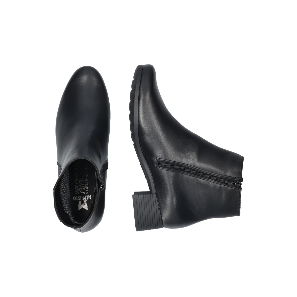 Bottines en cuir GIONA MT noir 5141, MEPHISTO