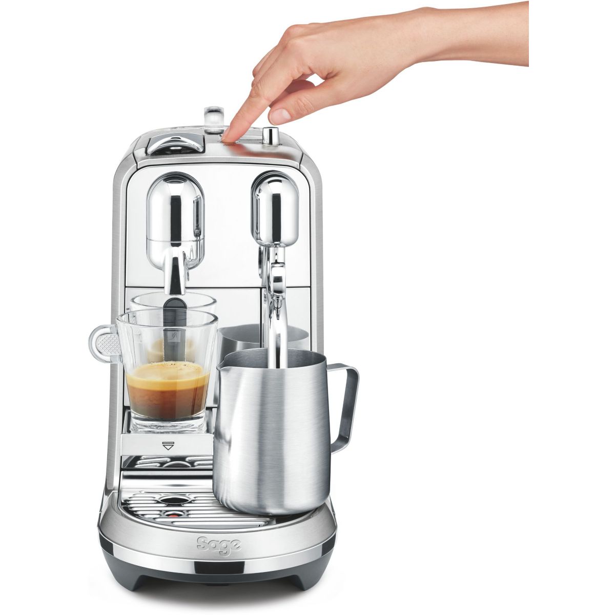 Cafetière à dosettes Creatista Plus argent, SAGE APPLIANCES