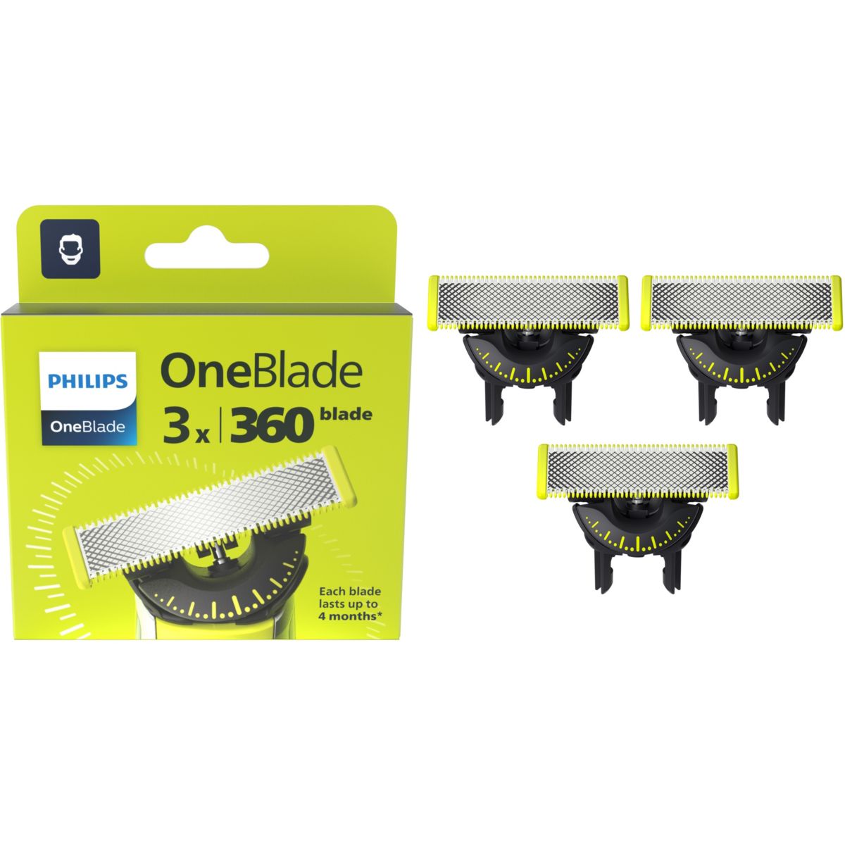 Lame one blade Pour Tondeuse OneBlade 360 x3 QP430/50 couleur unique, PHILIPS
