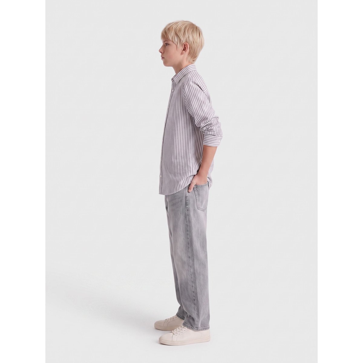 Jean À Coupe Ample medium grey denim, ONLY & SONS JUNIOR