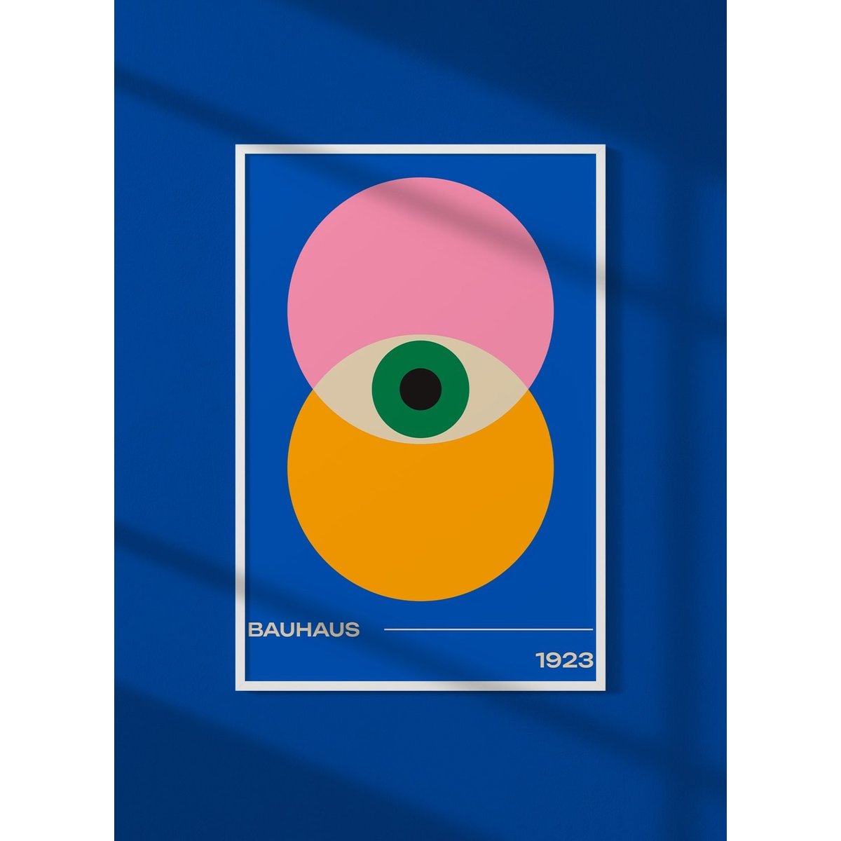 Affiche Bauhaus 30 blanc, L'AFFICHERIE