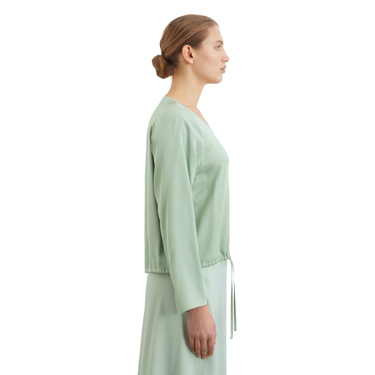 Chemisier régulier en LENZING™ ECOVERO™ vert clair, MARC O'POLO