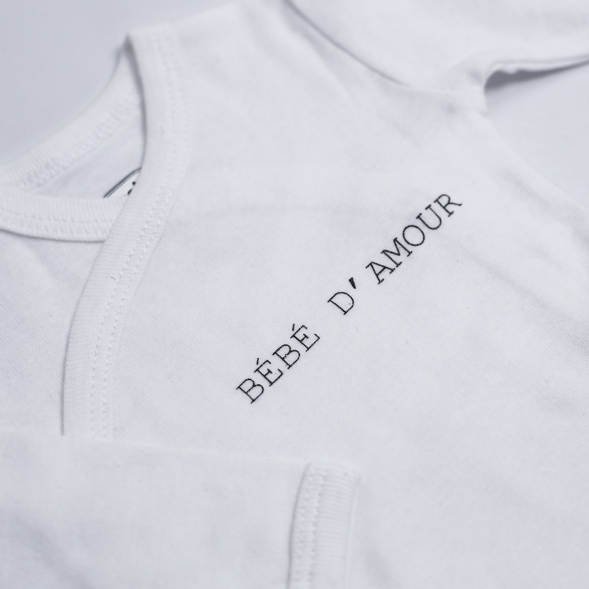 Lot de 2 bodies bébé manches longues gris, TROIS KILOS SEPT