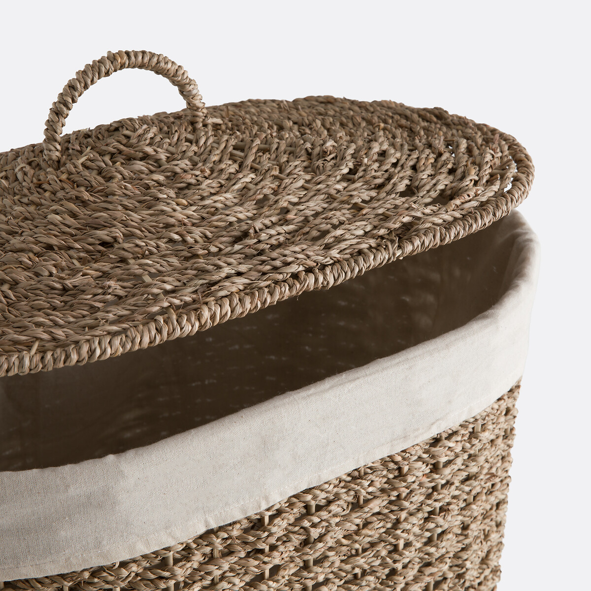 Jubo Woven Seagrass Laundry Basket natural, LA REDOUTE INTERIEURS