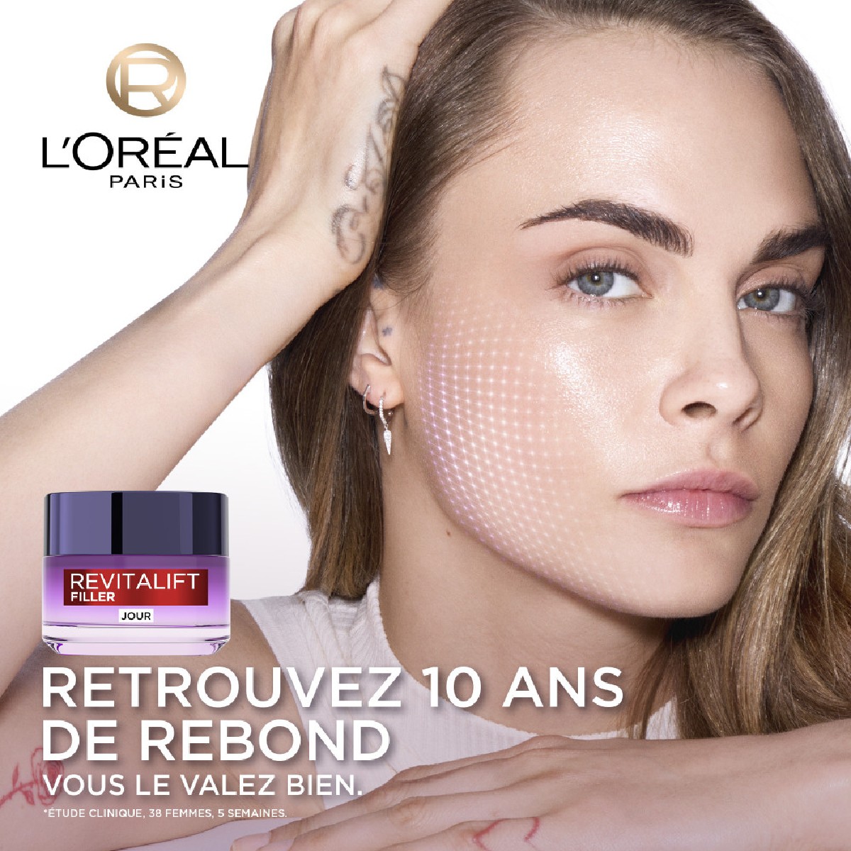 Soin Jour Revolumisant Anti-rides 50ml couleur unique, L'OREAL PARIS