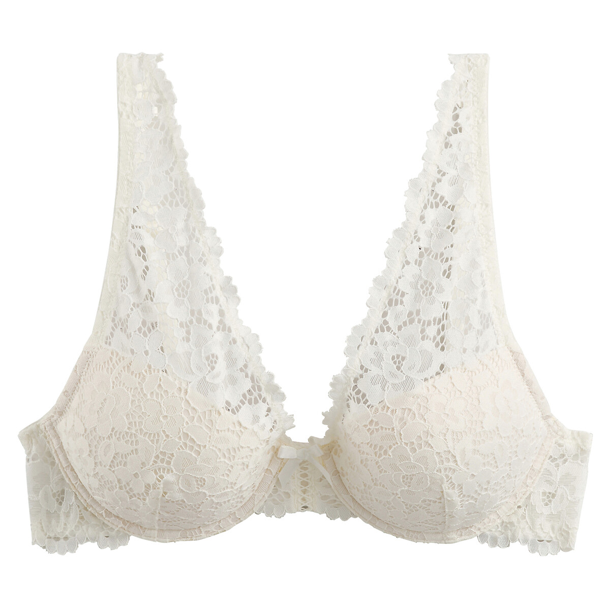 Signatures Girofle Padded Halterneck Bra ivory, LA REDOUTE COLLECTIONS