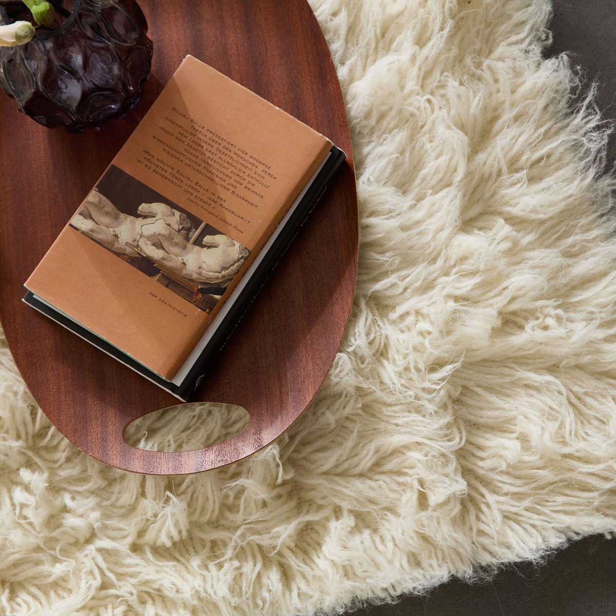 Tapis grec original flokati - FLOKOS 1250 naturel, THEKO