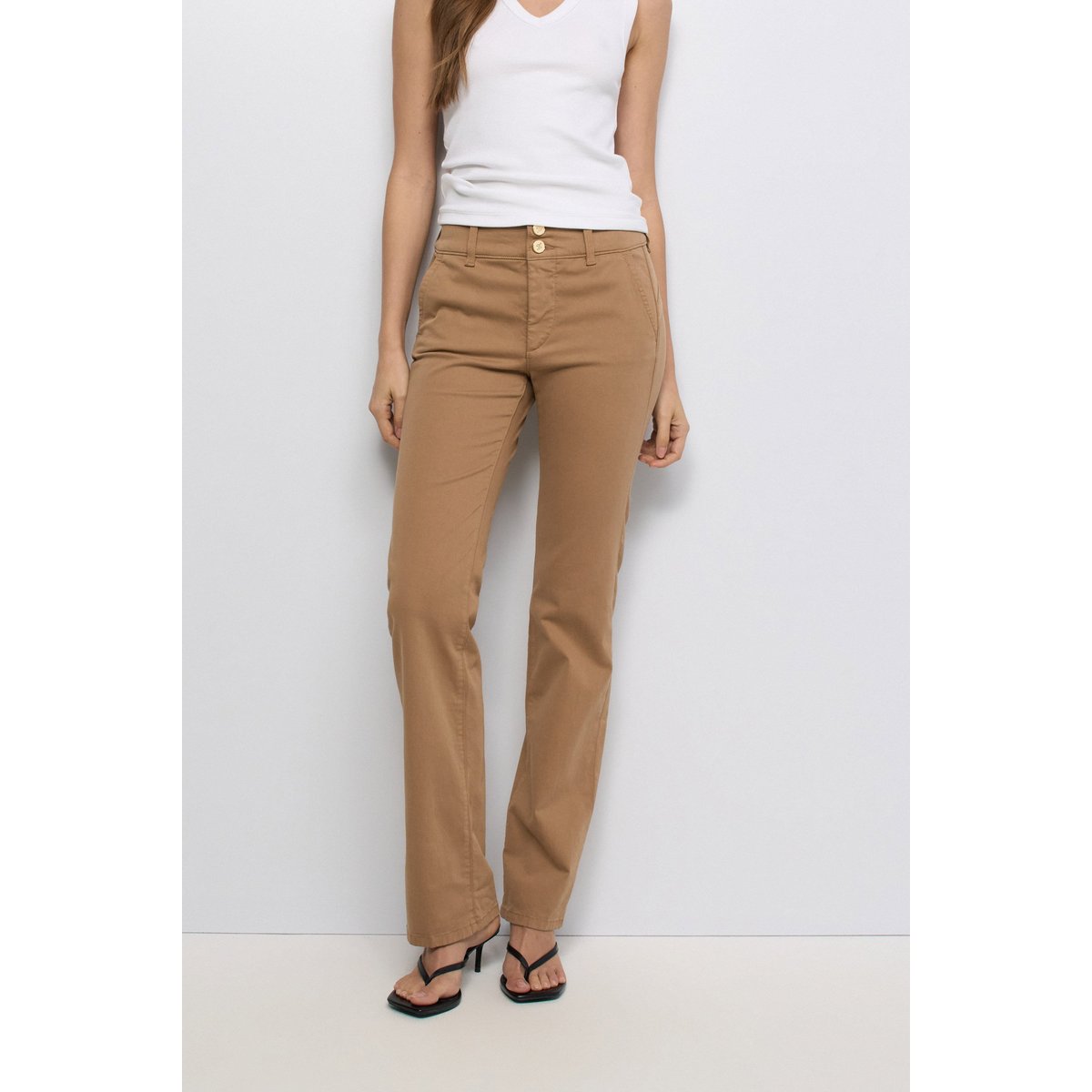 SECRET CHINO PUSH IN STRAIGHT marron, SALSA JEANS