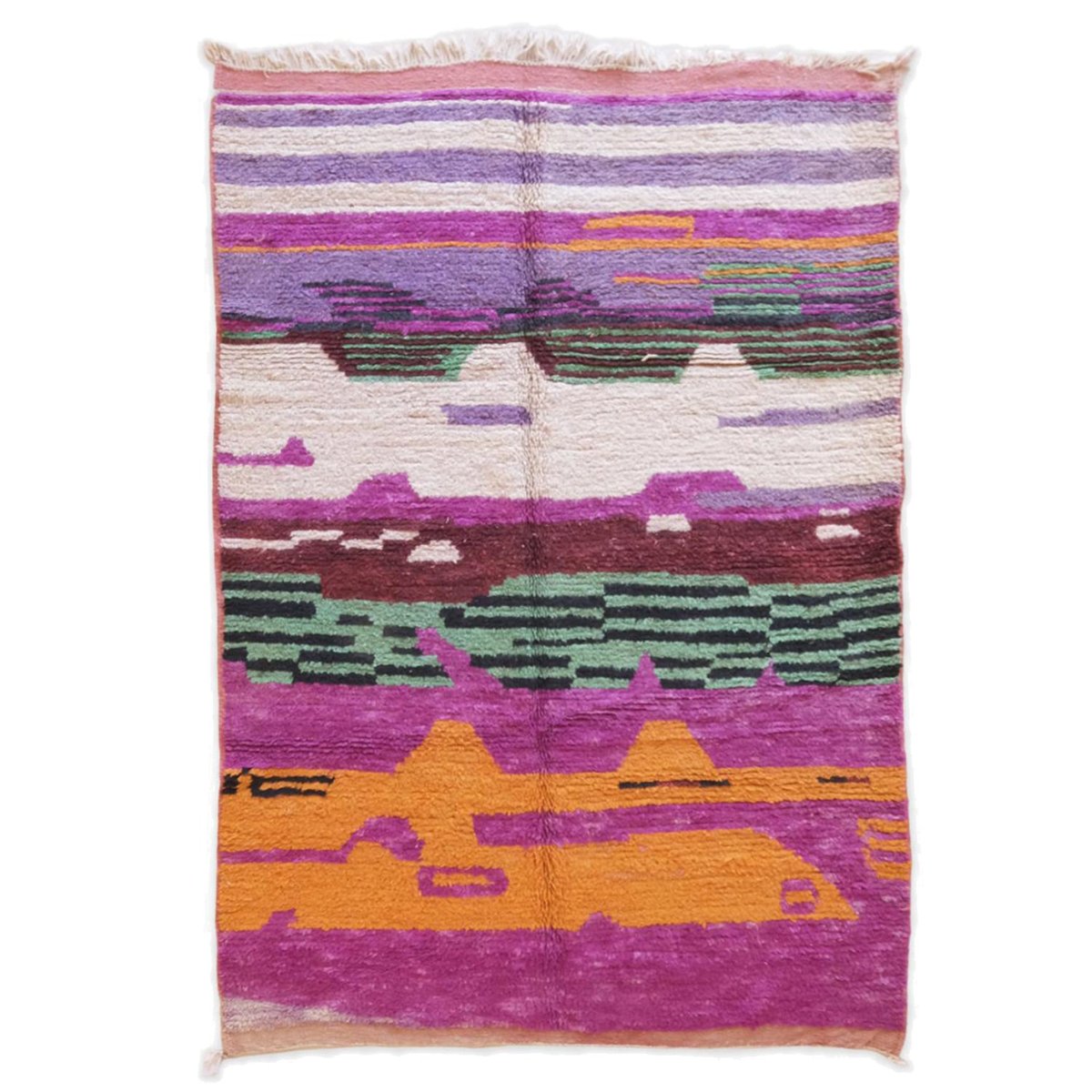 Tapis berbère marocain pure laine 174 x 264 cm palette colorée, AFK LIVING