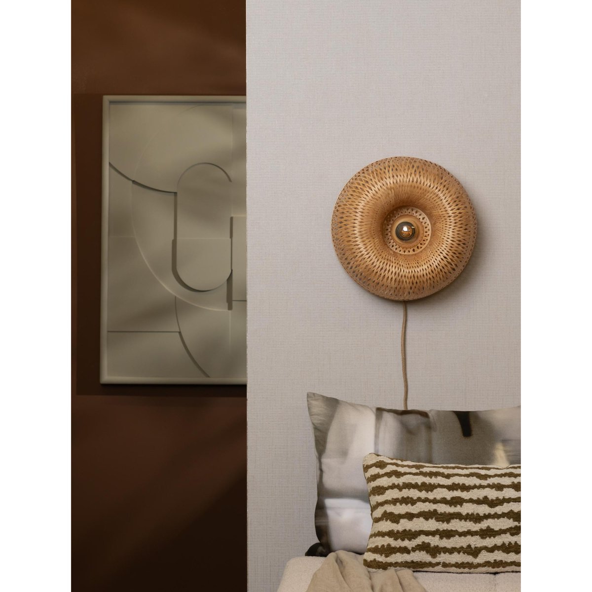 Applique Bambou BARBADOS marron clair, GOOD & MOJO