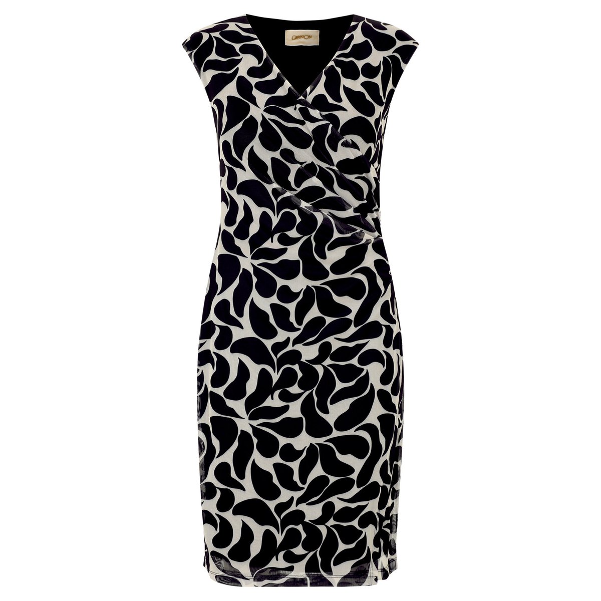 Robe casual sans manches blanc/noir, CARTOON