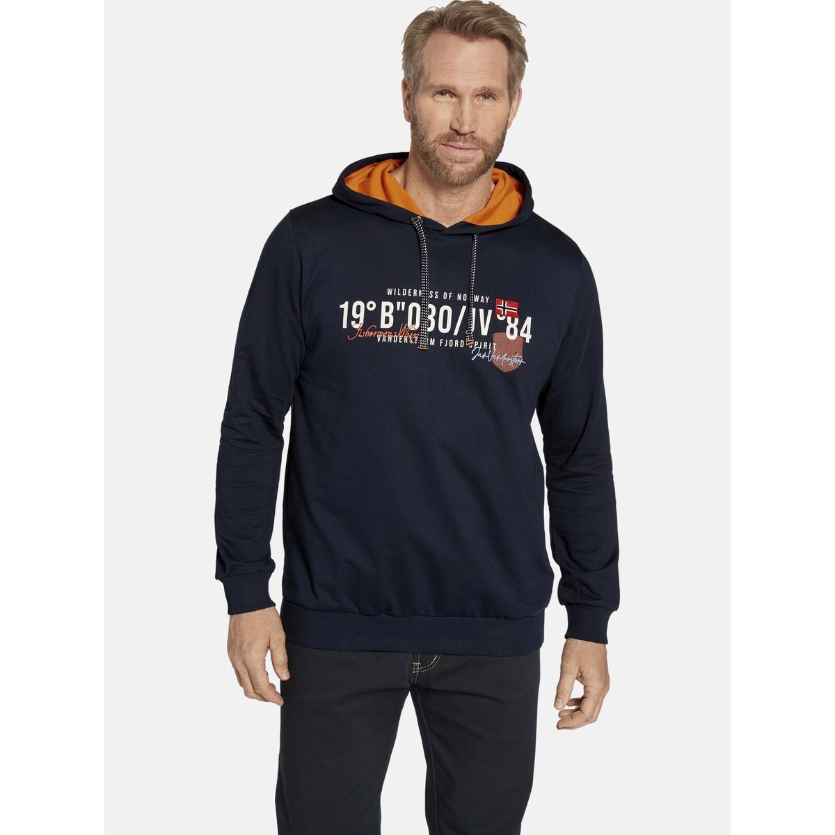 Sweatshirt JORRIT bleu foncé, JAN VANDERSTORM