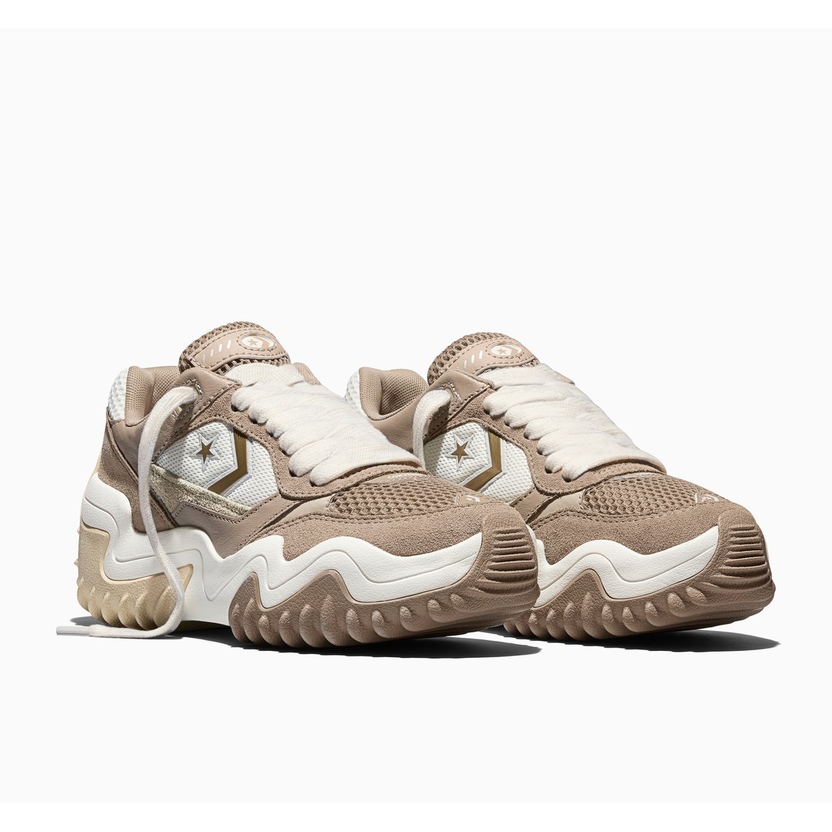 Baskets CONVERSE WAVE MOTION TRAINER LEATHER vintage cargo/beach stone, CONVERSE