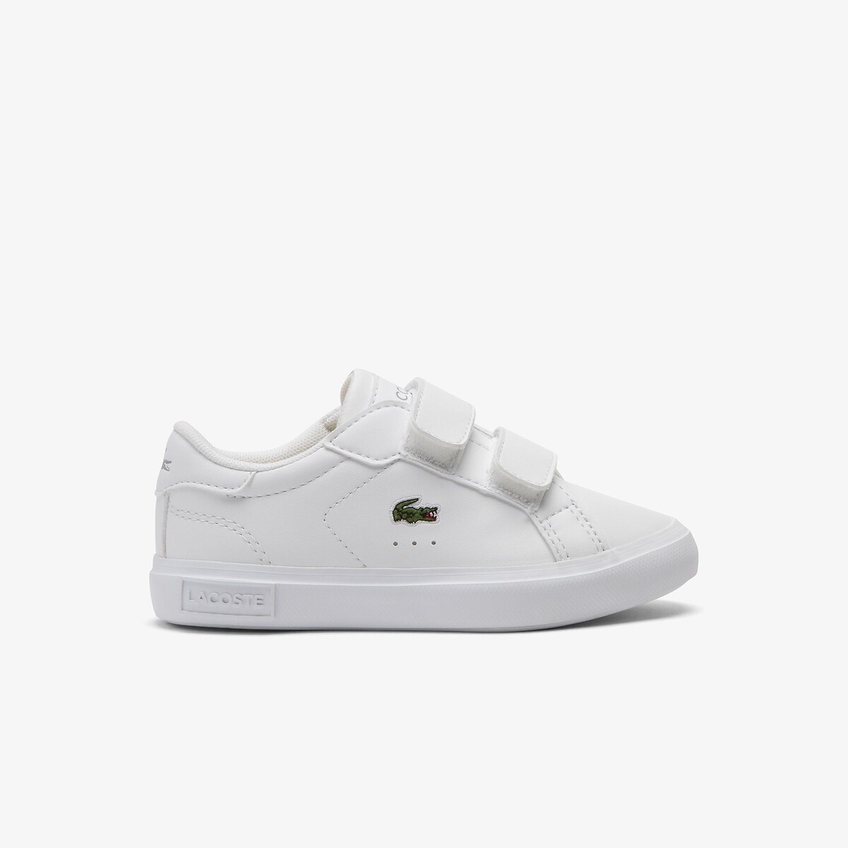 POWERCOURT sneakers met klittenbandsluiting wit, LACOSTE