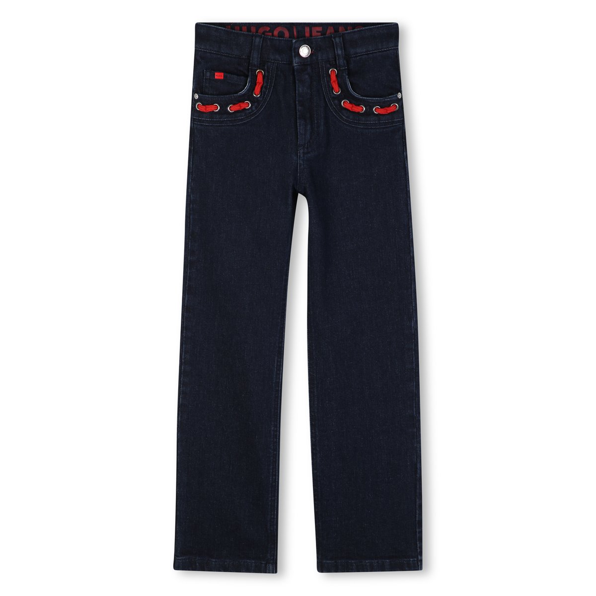 Pantalon en denim rinse wash, HUGO KIDSWEAR