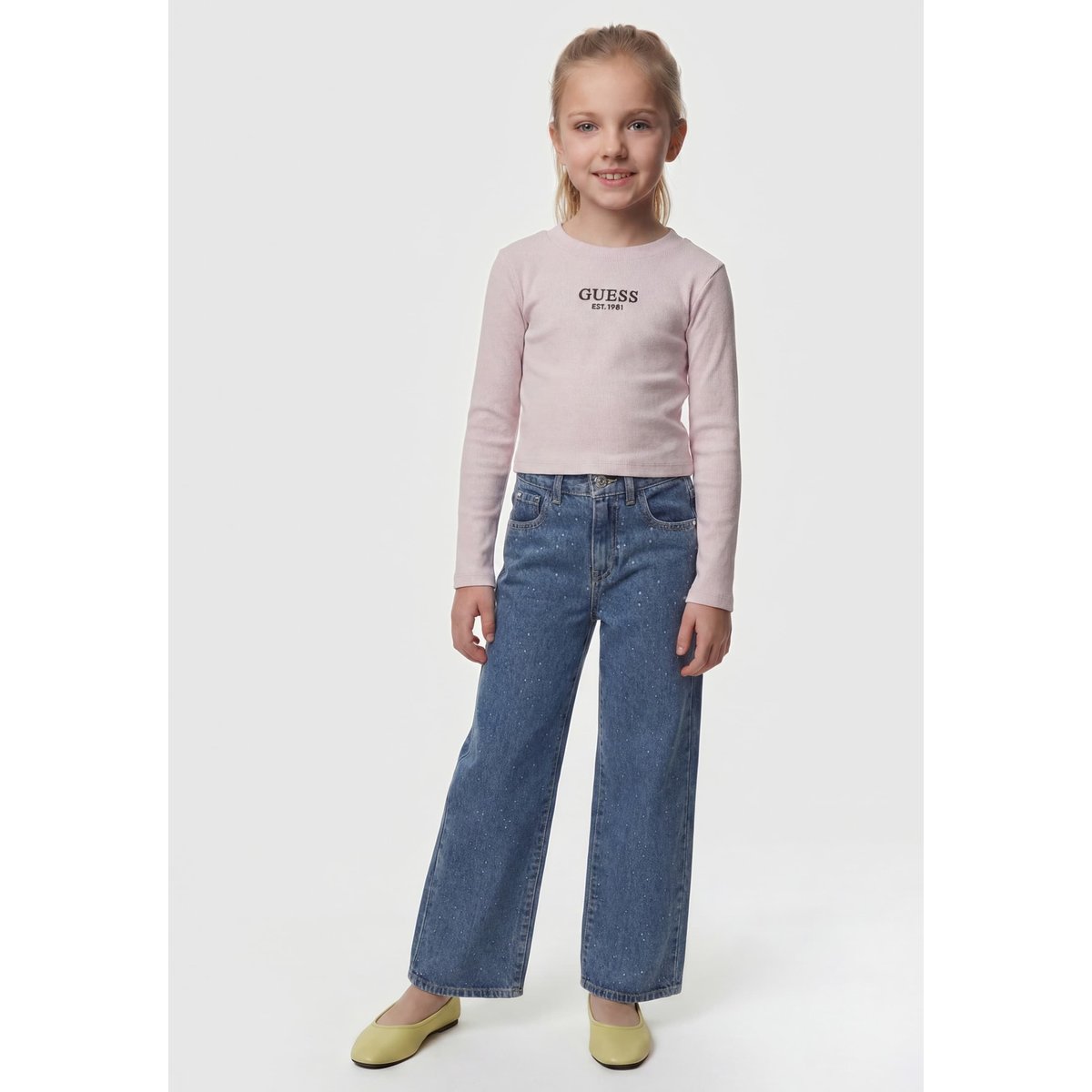 Jeans À Jambe Large Des Années 90 bleu, GUESS KIDS
