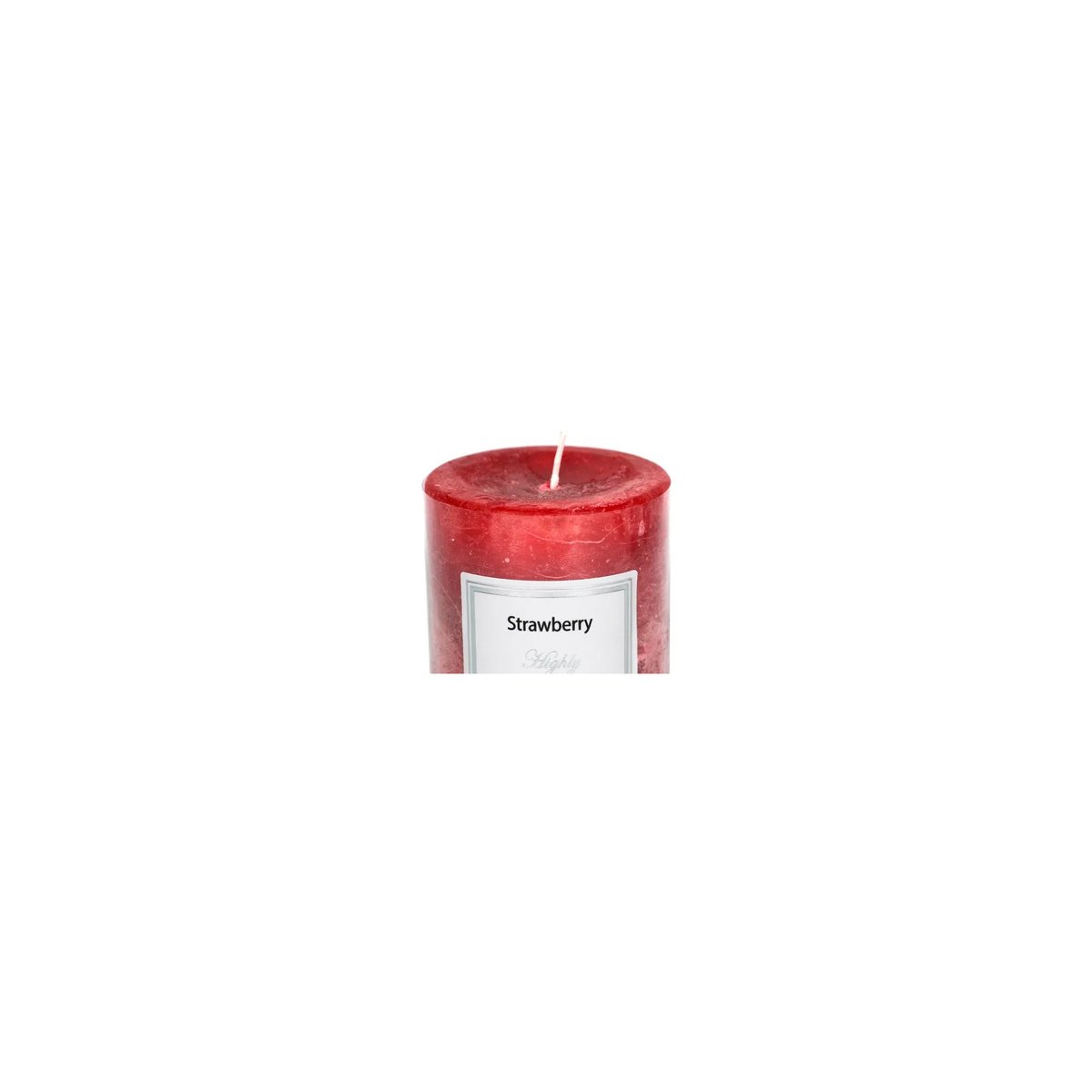 Bougie parfumée Strawberry - 7x7cm rouge, WADIGA