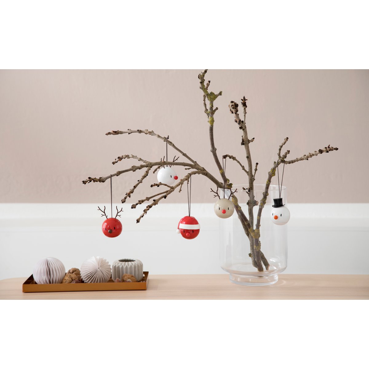 Décoration de Noël à suspendre PÈRE NOËL BUMBLE rouge, HOPTIMIST