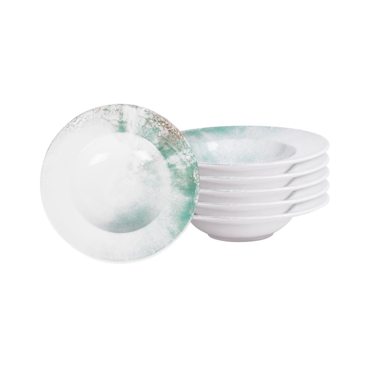 Assiette à pâtes Islande 27 cm (lot de 6) bleu, TABLE PASSION
