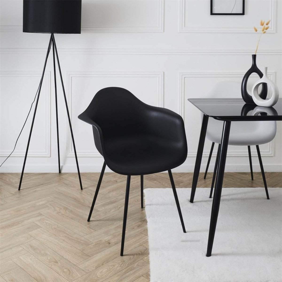 Fauteuil Gustav Noir noir, DECORATIE